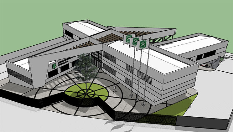 2018 - 1.722 m2 - CESFAM Carabineros Antofagasta Simulación térmica para Pre-Certificación CES. Asesoría CES realizada por Monserrat Bobadilla.